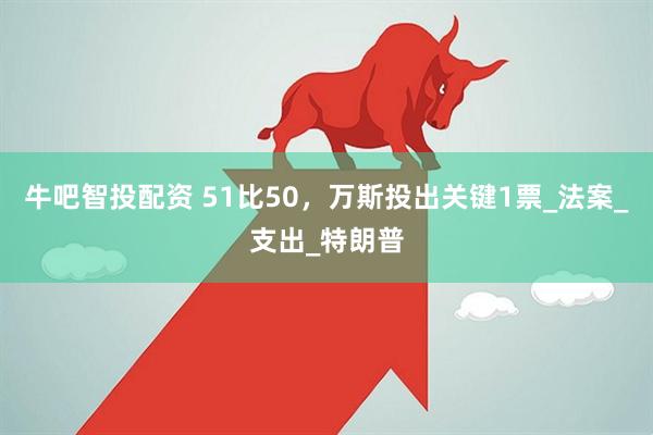 牛吧智投配资 51比50，万斯投出关键1票_法案_支出_特朗普