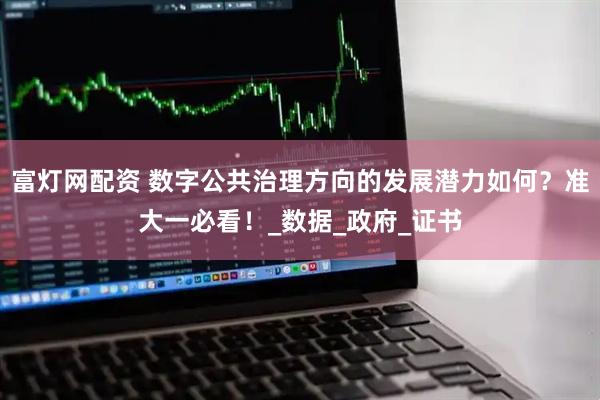 富灯网配资 数字公共治理方向的发展潜力如何？准大一必看！_数据_政府_证书