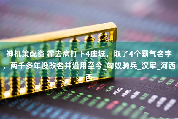 神机策配资 霍去病打下4座城，取了4个霸气名字，两千多年没改名并沿用至今_匈奴骑兵_汉军_河西
