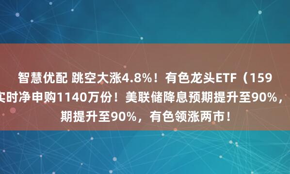 智慧优配 跳空大涨4.8%！有色龙头ETF（159876）获资金实时净申购1140万份！美联储降息预期提升至90%，有色领涨两市！